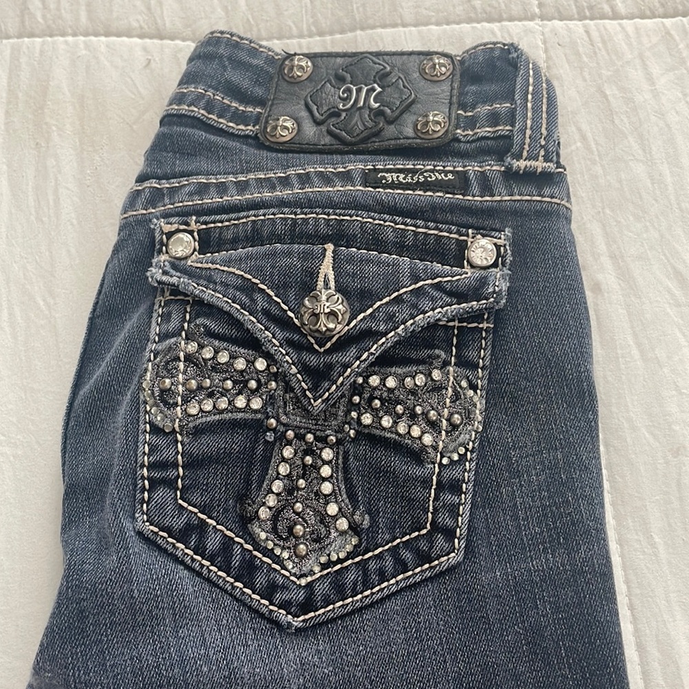 Miss Me Relaxed Rhinestone Vintage Jeans